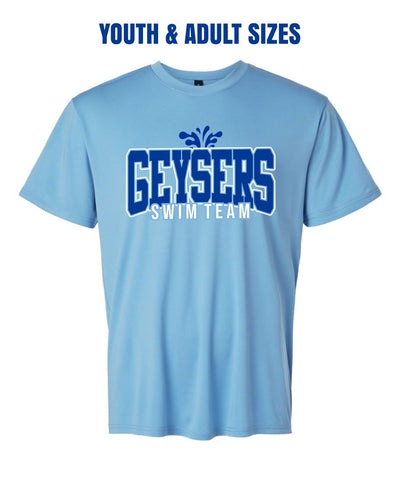 2025 GREATWOOD GEYSERS - CAROLINA BLUE PERFORMANCE TEE