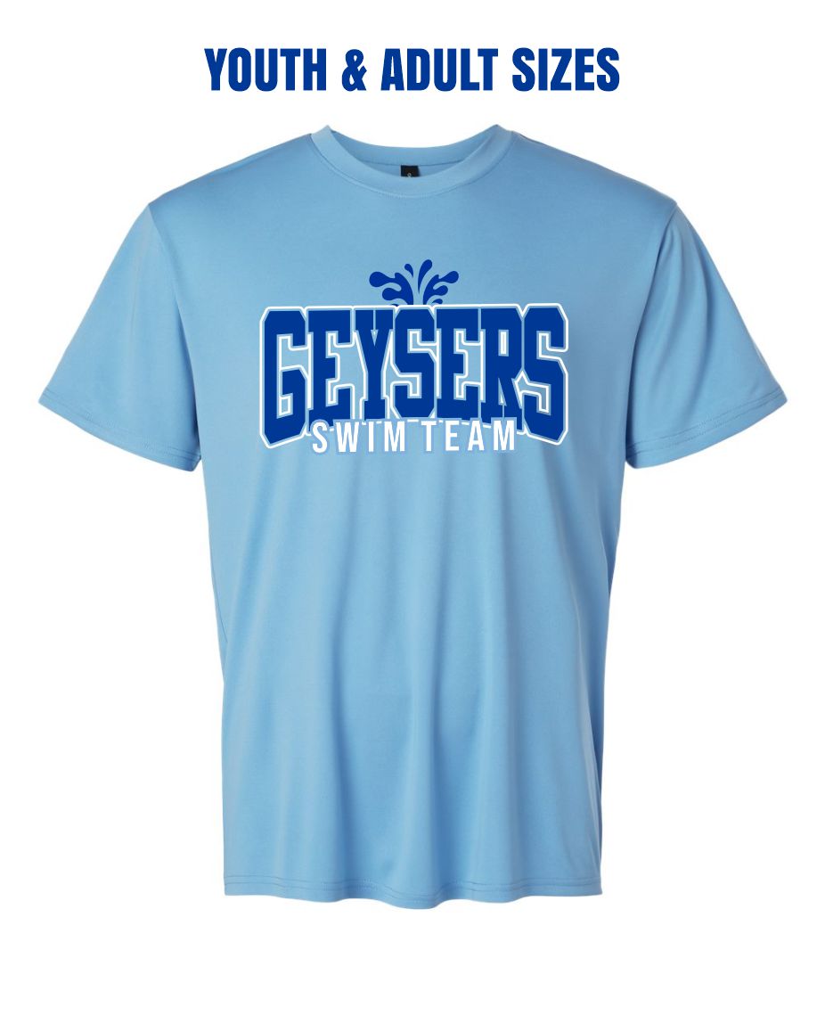 2025 GREATWOOD GEYSERS - CAROLINA BLUE PERFORMANCE TEE