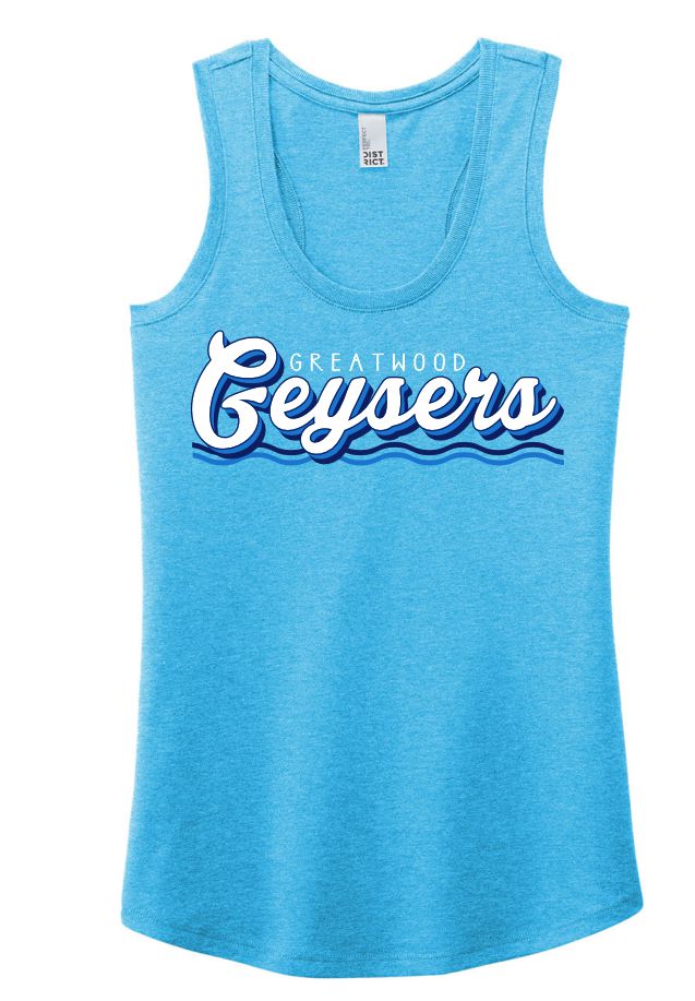2025 GREATWOOD GEYSERS - AQUA LADIES TANK
