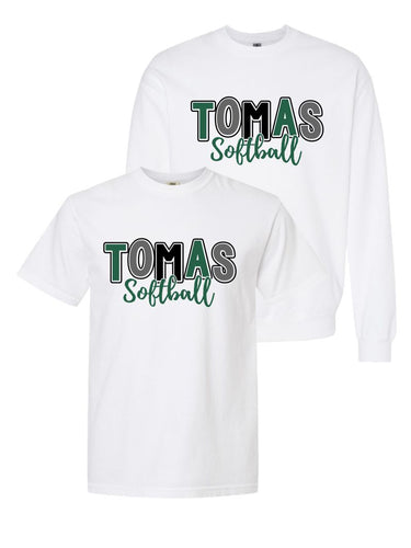 25-26 Tomas Softball - White Spirit Wear