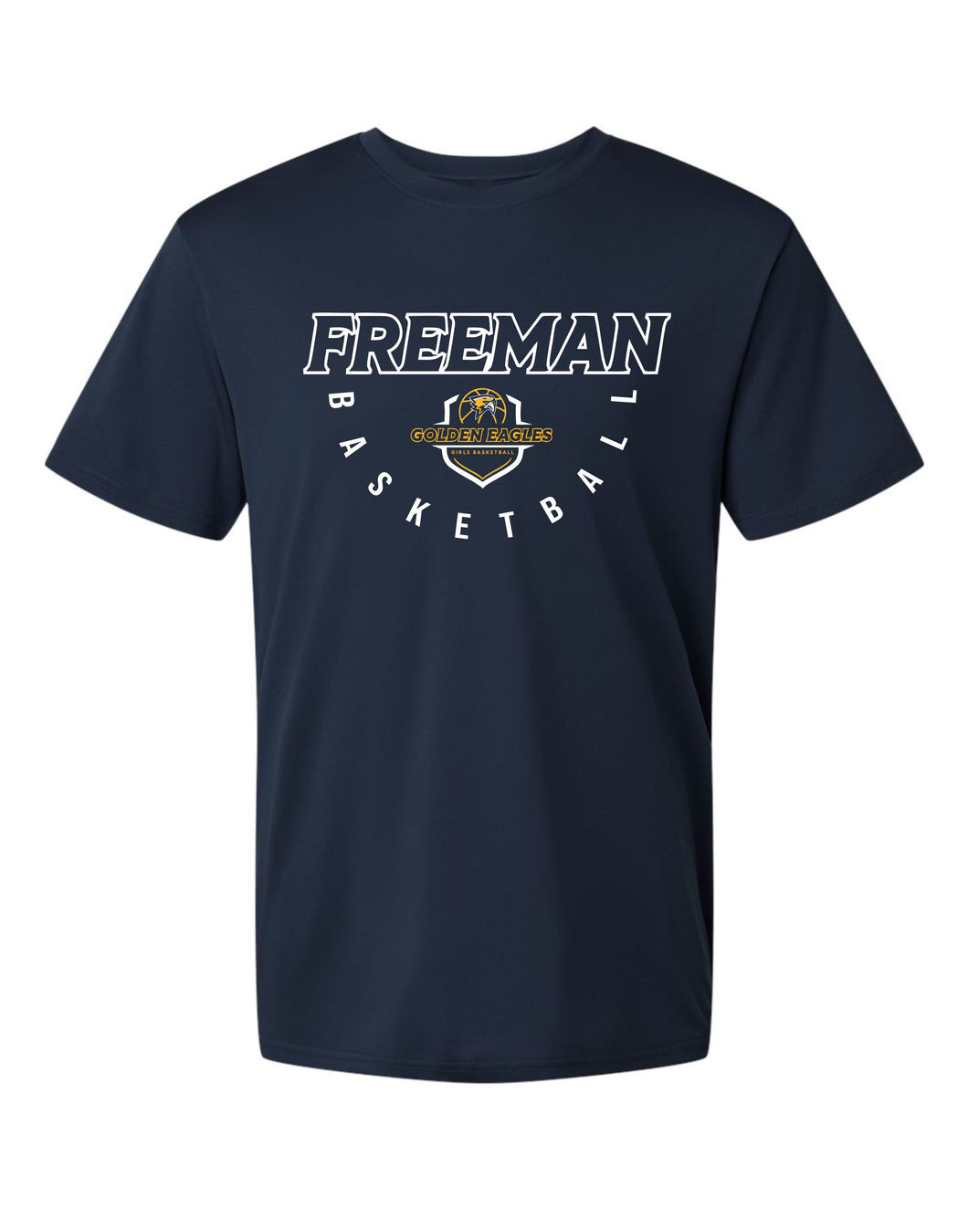 2025 Freeman Basketball - Navy Basketball Crest