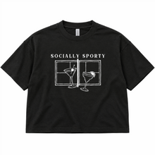 Load image into Gallery viewer, Socially Sporty Boxy T-Shirt - Black
