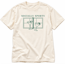 Load image into Gallery viewer, Socially Sporty T-Shirt -  Ivory - 2 Styles