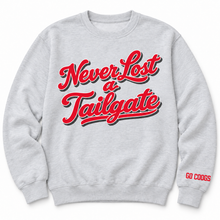 Load image into Gallery viewer, Never Lost a Tailgate Sweatshirt with Custom Name- Red