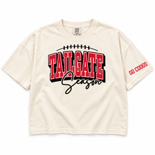Load image into Gallery viewer, Tailgate Season T-Shirt with Custom Team - Red, 2 Shirt Styles