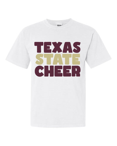 2024 Texas State Cheer - White Spirit Shirt
