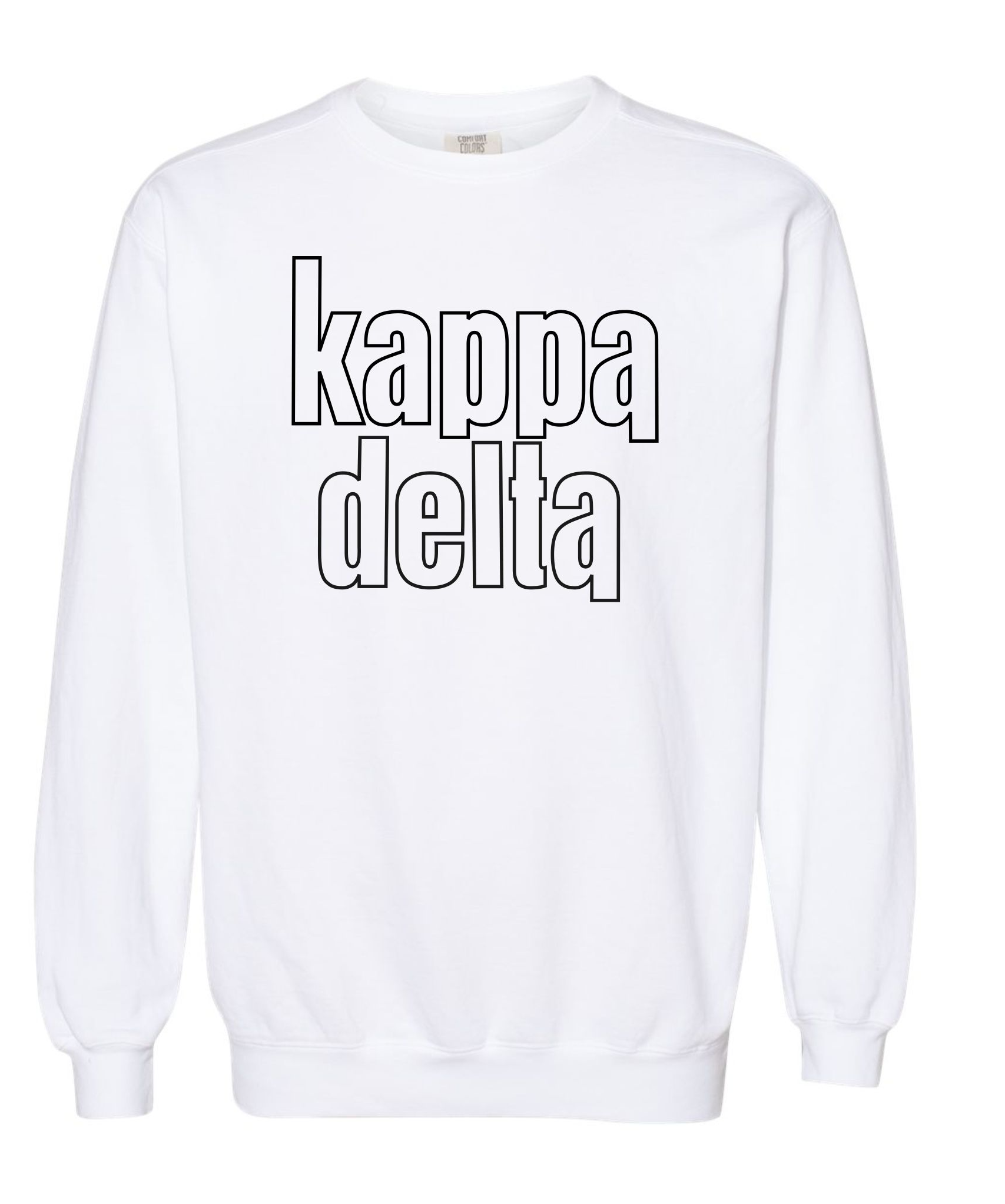 Outline crewneck sweatshirt sale